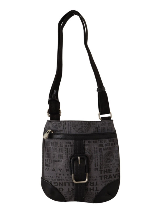 Crossbody Bags Chic Gray Fabric Crossbody Bag 250,00 € 8058301884340 | Planet-Deluxe