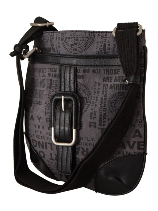 Crossbody Bags Chic Gray Fabric Crossbody Bag 250,00 € 8058301884340 | Planet-Deluxe