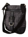 Crossbody Bags Chic Gray Fabric Crossbody Bag 250,00 € 8058301884340 | Planet-Deluxe