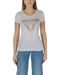 Guess T-Shirt mit Dreiecksmuster