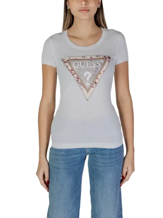 Guess T-Shirt mit Dreiecksmuster