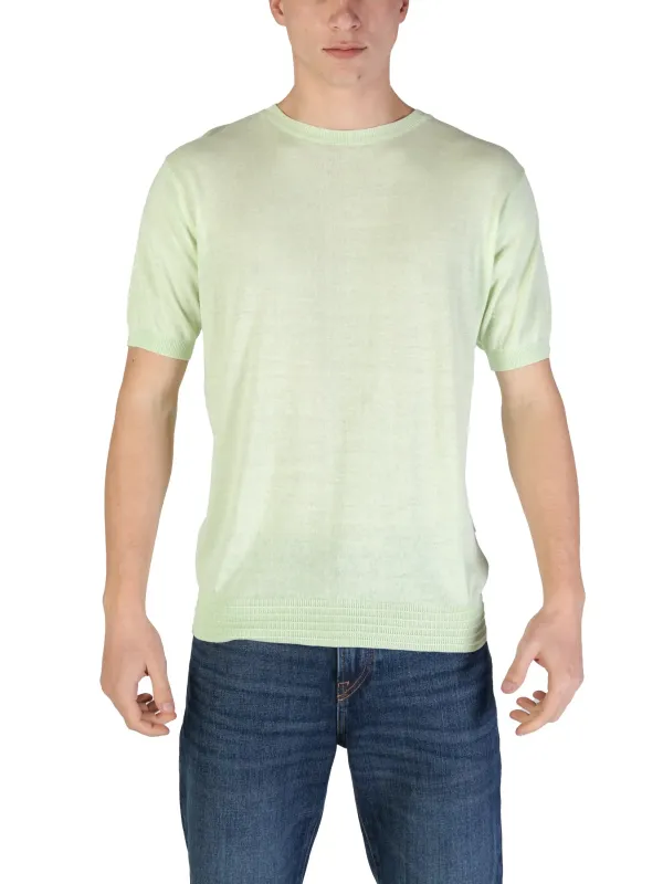 Pastellgrünes Hamaki-ho Rundhalsausschnitt T-Shirt Pastellgrünes Hamaki-ho Rundhalsausschnitt T-Shirt