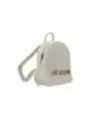 Love Moschino weißes Leder-Rucksack