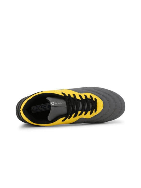 Schwarze und gelbe Fußballschuhe Sparco