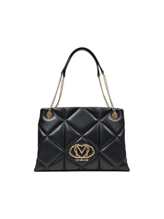 Schwarze gesteppte Love Moschino Handtasche