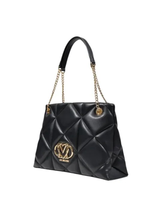 Schwarze Love Moschino Handtasche Gold