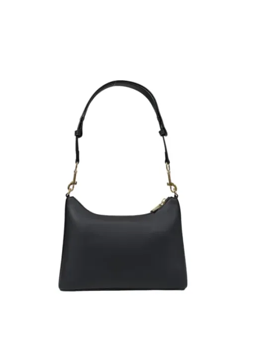 Graue Love Moschino Schultertasche Leder