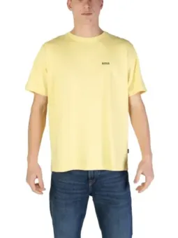 Gelbes Boss T-Shirt mit Jeans