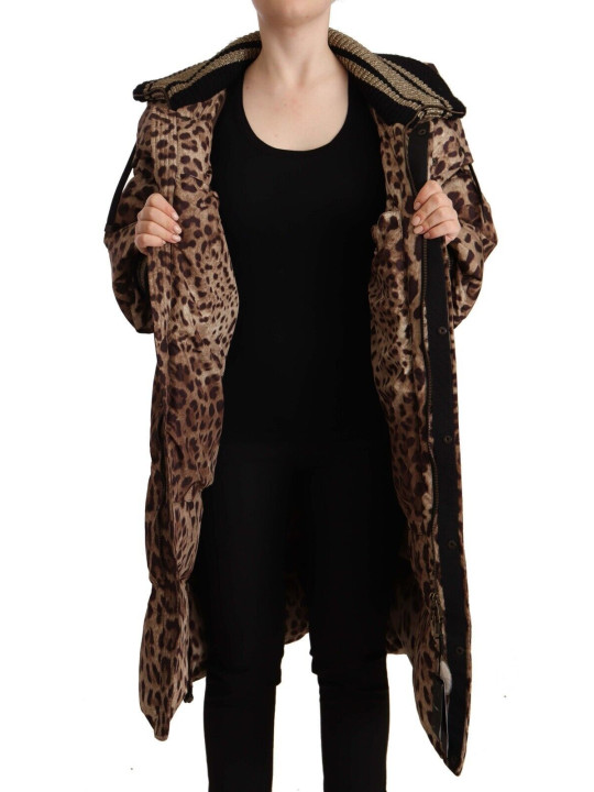 Jackets & Coats Elegant Leopard Print Long Jacket 3.800,00 €  | Planet-Deluxe