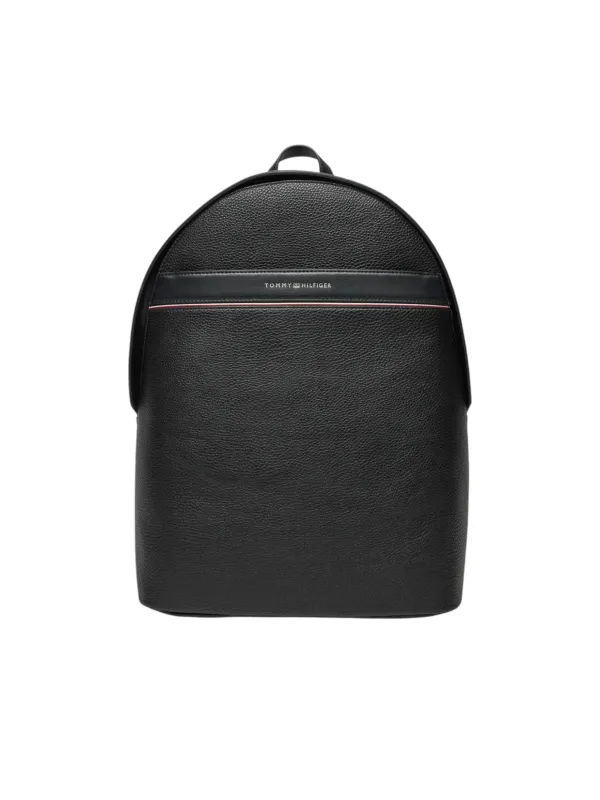 Schwarzer Tommy Hilfiger Lederrucksack 479430