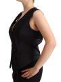 Tops & T-Shirts Chic Buttoned Black Waistcoat 500,00 €  | Planet-Deluxe
