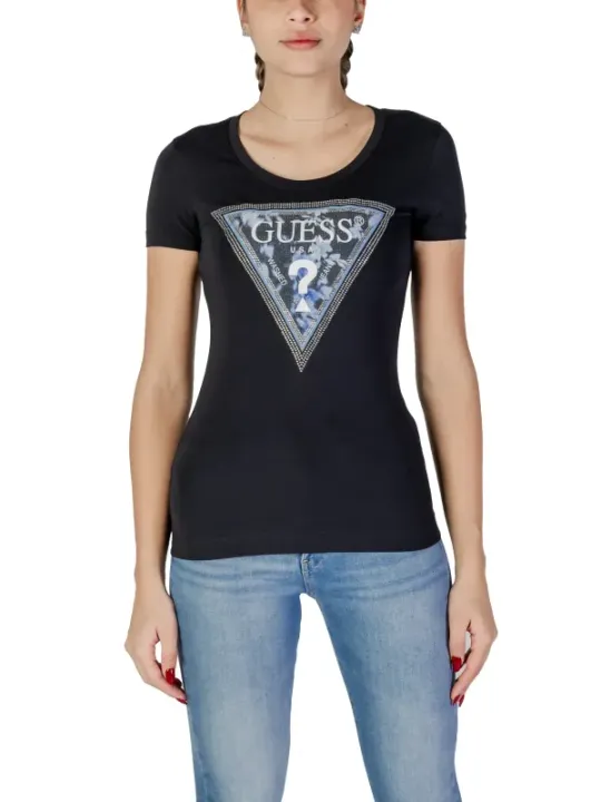 Guess Logo Triangle Damen T-Shirt