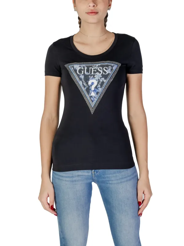 Guess Logo Triangle Damen T-Shirt