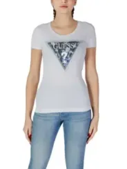 Weißes Guess-T-Shirt mit Logo