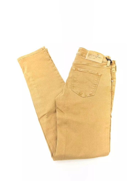 Jeans & Pants Chic Beige Vintage-Inspired Designer Jeans 390,00 € 9000002640311 | Planet-Deluxe