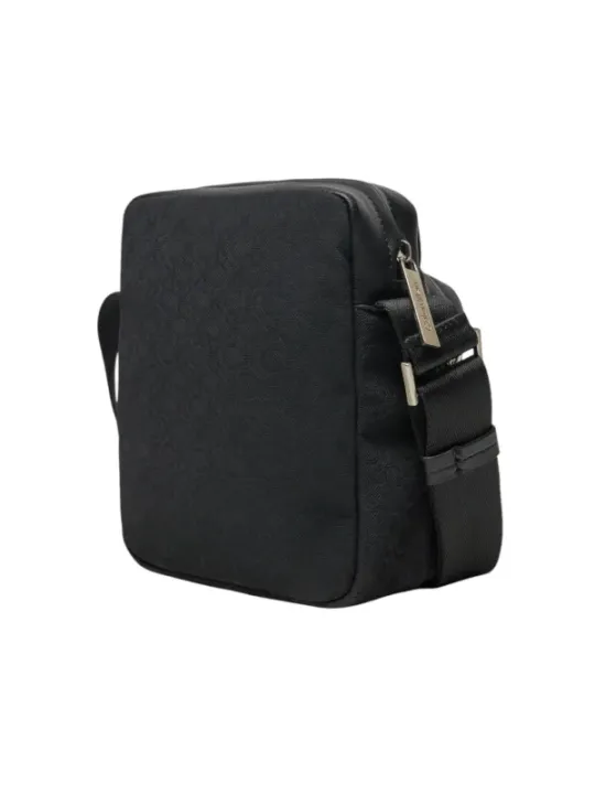 Schwarze Leder Umhängetasche Calvin Klein