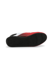 Rote und schwarze Rennschuhe Sparco