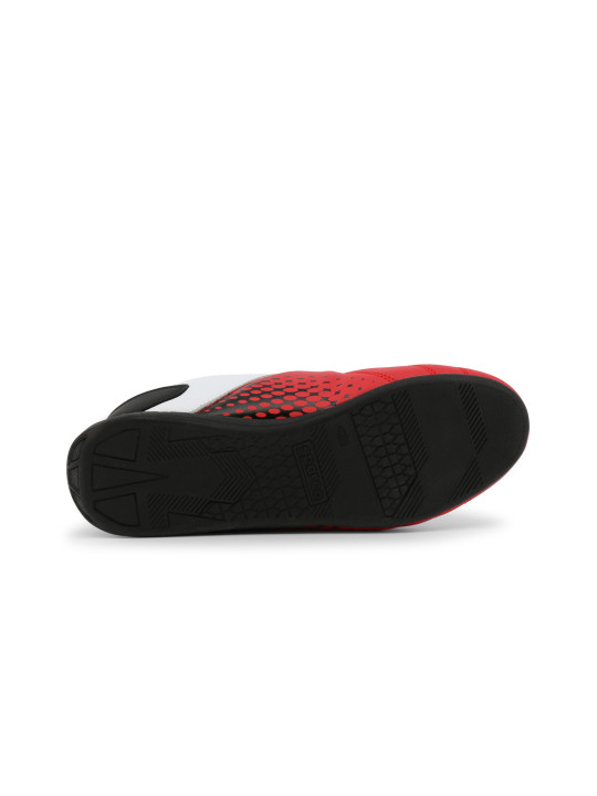 Rote und schwarze Rennschuhe Sparco
