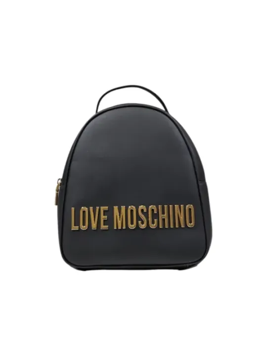 Graue Love Moschino Leder Rucksack