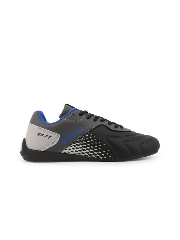 Schwarze, weiße und graue Rennschuhe Schwarze, weiße und graue Rennschuhe