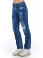 Jeans & Pants Blue Cotton Blend Worn Wash Jeans 250,00 € 3000009183039 | Planet-Deluxe