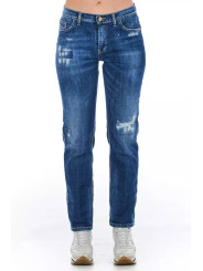 Jeans & Pants Blue Cotton Blend Worn Wash Jeans 250,00 € 3000009183039 | Planet-Deluxe