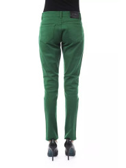 Jeans & Pants Chic Green Slim Fit Cotton Pants 170,00 € 2200000712974 | Planet-Deluxe
