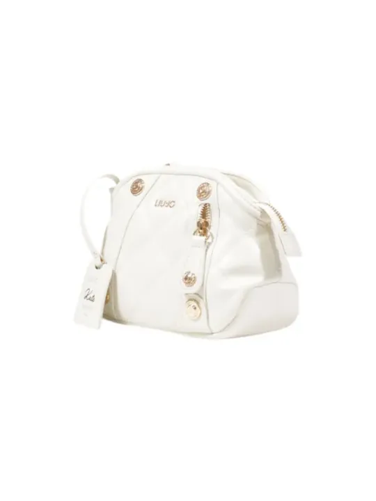 Weiße Liu Jo Lederhandtasche mit Reißverschluss