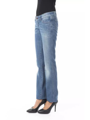 Jeans & Pants Chic Blue Regular Fit Denim Elegance 340,00 €  | Planet-Deluxe