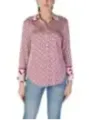Rote geometrische Muster Bluse Guess
