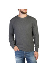 Grauer Kaschmir Herrenpullover