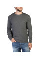 Grauer Kaschmir Herrenpullover