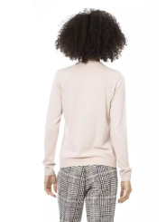 Sweaters Chic Pink Woollen Blend Long Sleeve Shirt 210,00 € 2000049130476 | Planet-Deluxe