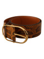 Belts Elegant Python Skin Leather Belt 600,00 € 8057155021734 | Planet-Deluxe