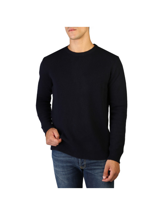 Navy Cashmere C-Neck Pullover Jeans