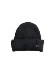 Schwarze Guess Strickmütze mit Logo