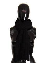 Scarves Elegance Unleashed Black Wool Scarf 500,00 € 8057155724062 | Planet-Deluxe