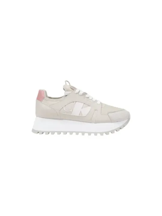 Weiße Calvin Klein Sneakers mit Pink