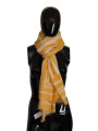 Scarves Elegant Striped Cotton Scarf with Logo Print 400,00 € 8054802992577 | Planet-Deluxe