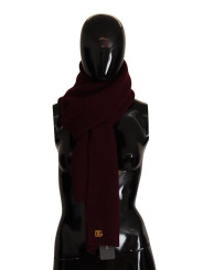 Scarves Elegant Cashmere Knit Scarf in Dark Red 700,00 € 8057155418480 | Planet-Deluxe