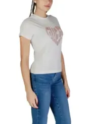 Weißes Guess Active T-Shirt Damen