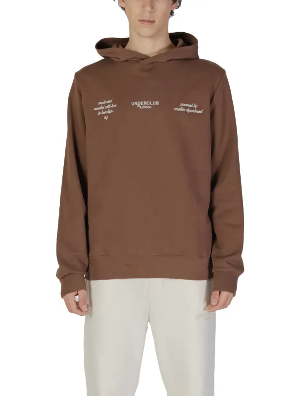 Brauner Kapuzenpullover mit Reißverschlussfach Brauner Kapuzenpullover mit Reißverschlussfach