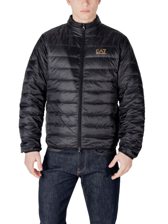 Schwarze Ea7 Daunenjacke für Herren