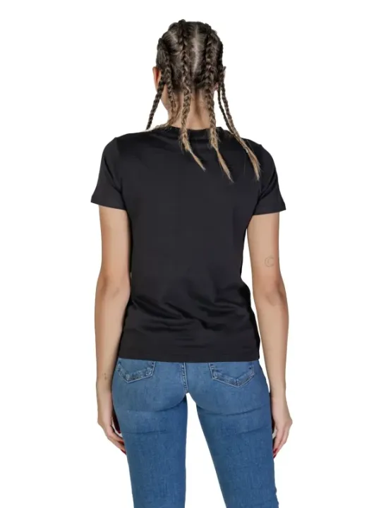 Schwarzes Guess T-Shirt mit Logo