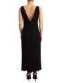 Dresses Elegant Black V-Neck Sheath Midi Dress 3.500,00 € 8053286520481 | Planet-Deluxe