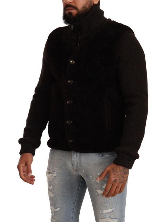 Jackets Elegant Leather Bomber Jacket 3.900,00 € 7333413042576 | Planet-Deluxe