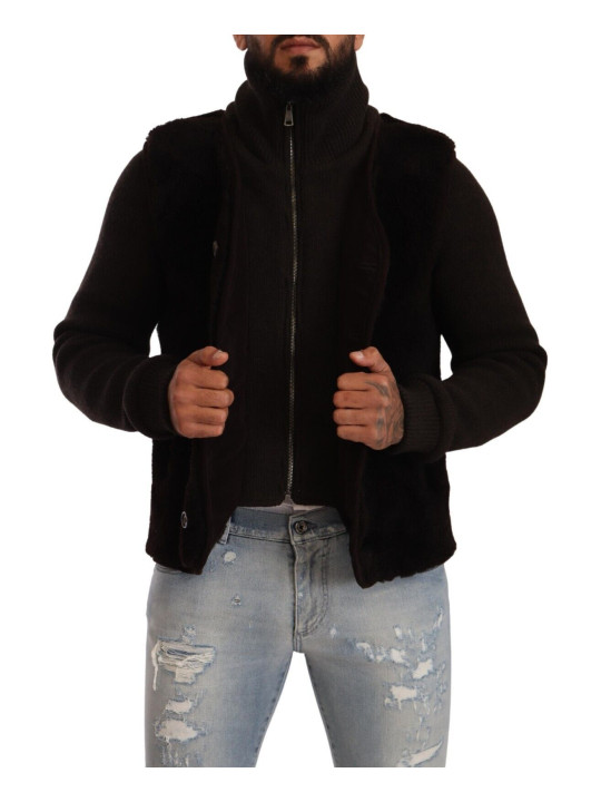 Jackets Elegant Leather Bomber Jacket 3.900,00 € 7333413042576 | Planet-Deluxe
