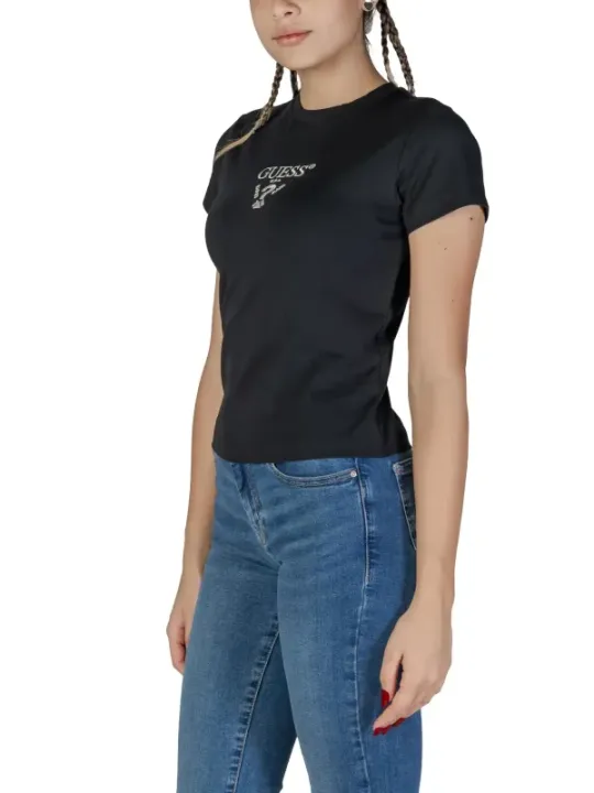 Schwarzes Guess Active T-Shirt Jeans