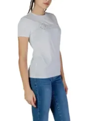 Weißes Guess T-Shirt mit Logo