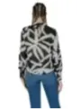 Abstrakte Bluse mit Schlitzärmeln